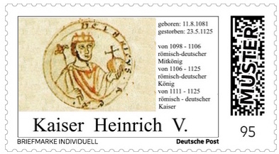 Briefmarke individuell 21 Heinrich V.