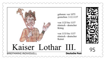 Briefmarke individuell 22 Lothar III.